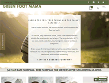 Tablet Screenshot of greenfootmama.com